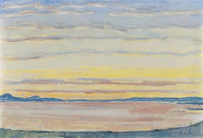 Coucher de soleil au lac Léman - Ferdinand Hodler